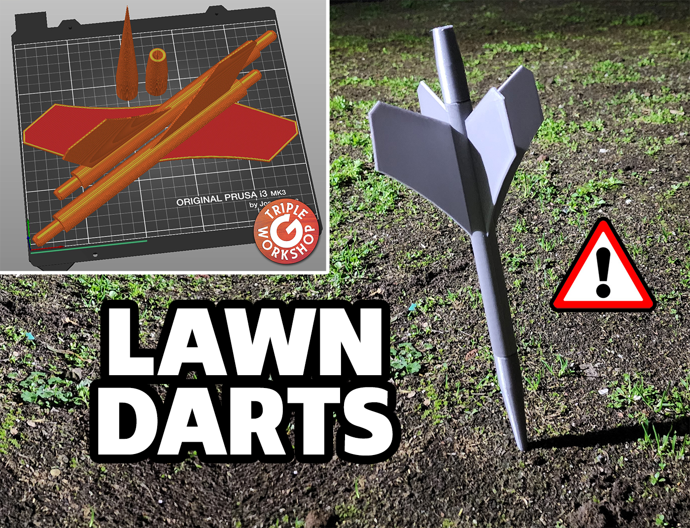 ᛉ Giant Lawn Darts ᛉ by Triple G Download free STL model