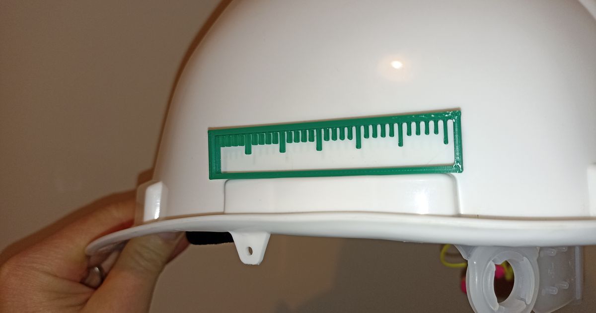 Hardhat decoration ruler by Misael | Download free STL model ...