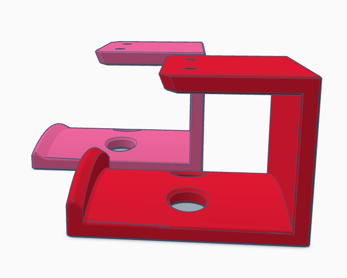 Headphone Holder, Top Mounting, Longer edge