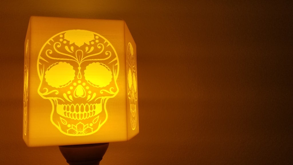 Sugar Skull Lampshade