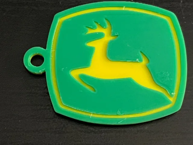 John Deere Two Sided Key Chain