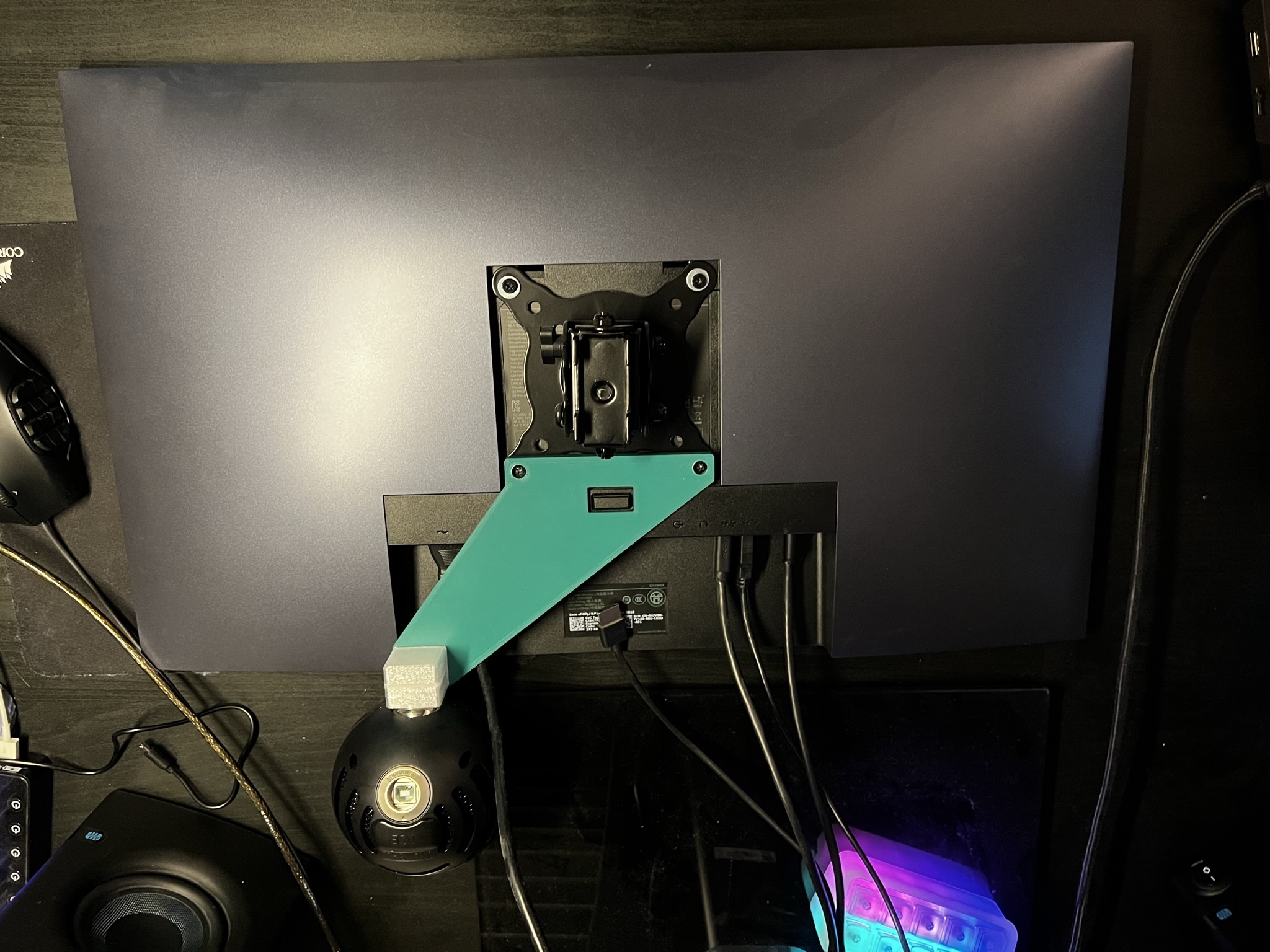 VESA Monitor Microphone Mount by Doudnikov Download free STL model