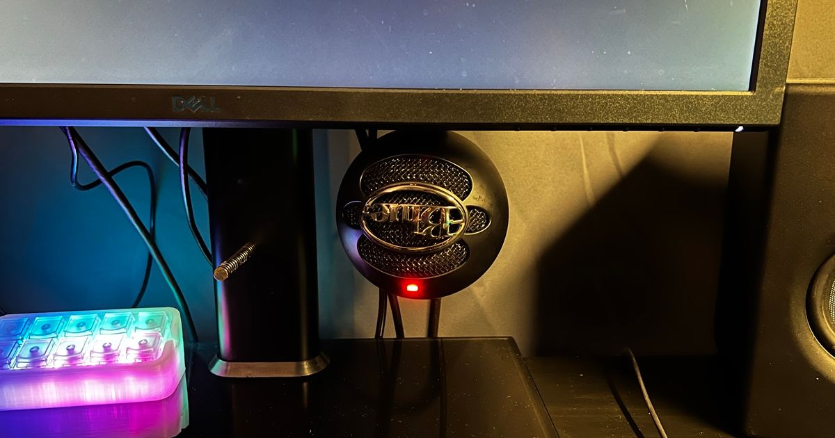 VESA Monitor Microphone Mount by Doudnikov Download free STL model