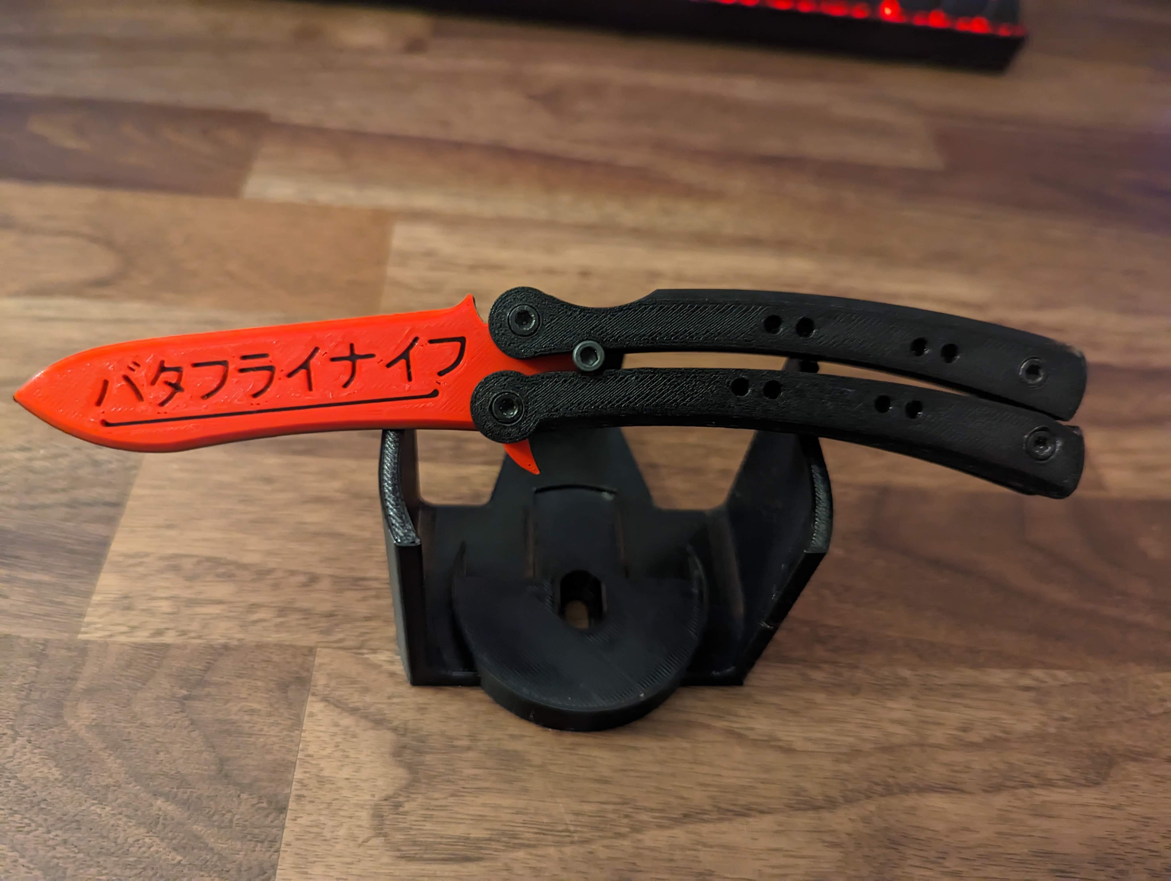 CSGO Butterfly Knife Blade Remix by Sleepy Download free STL model