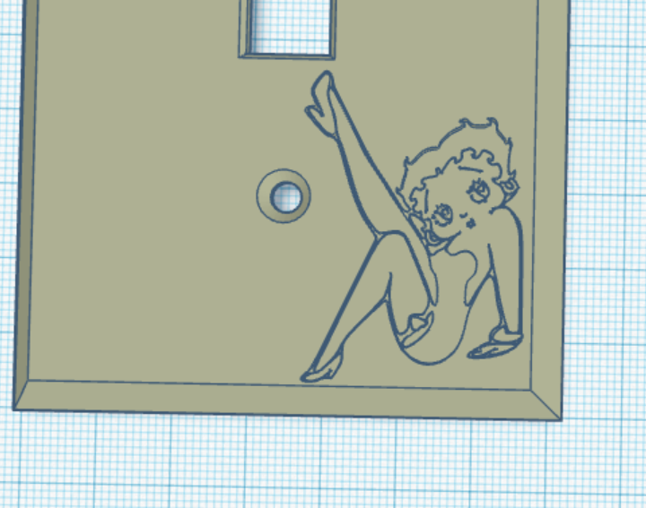 Betty Boop switch cover