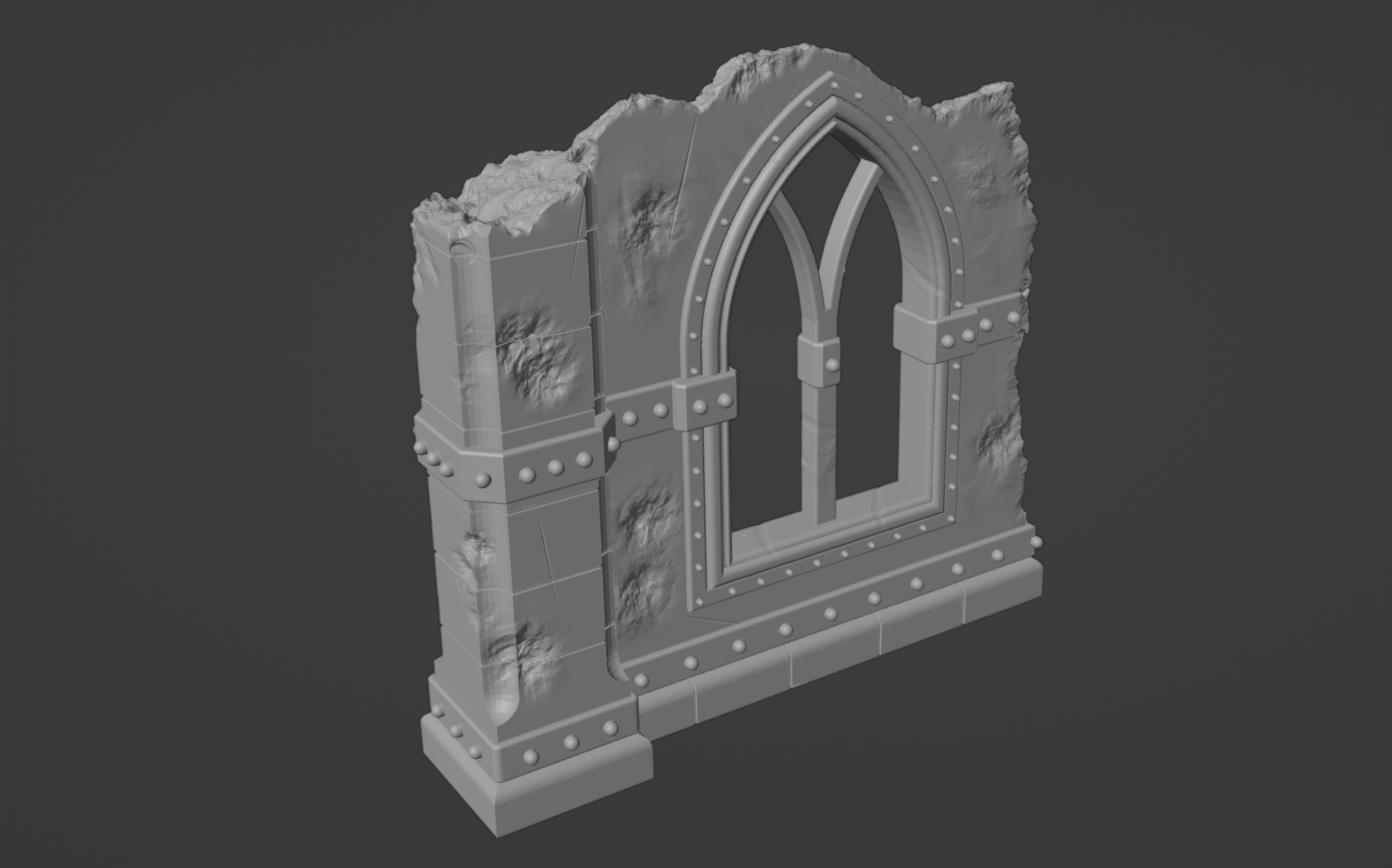 Ruined Gothic Wall