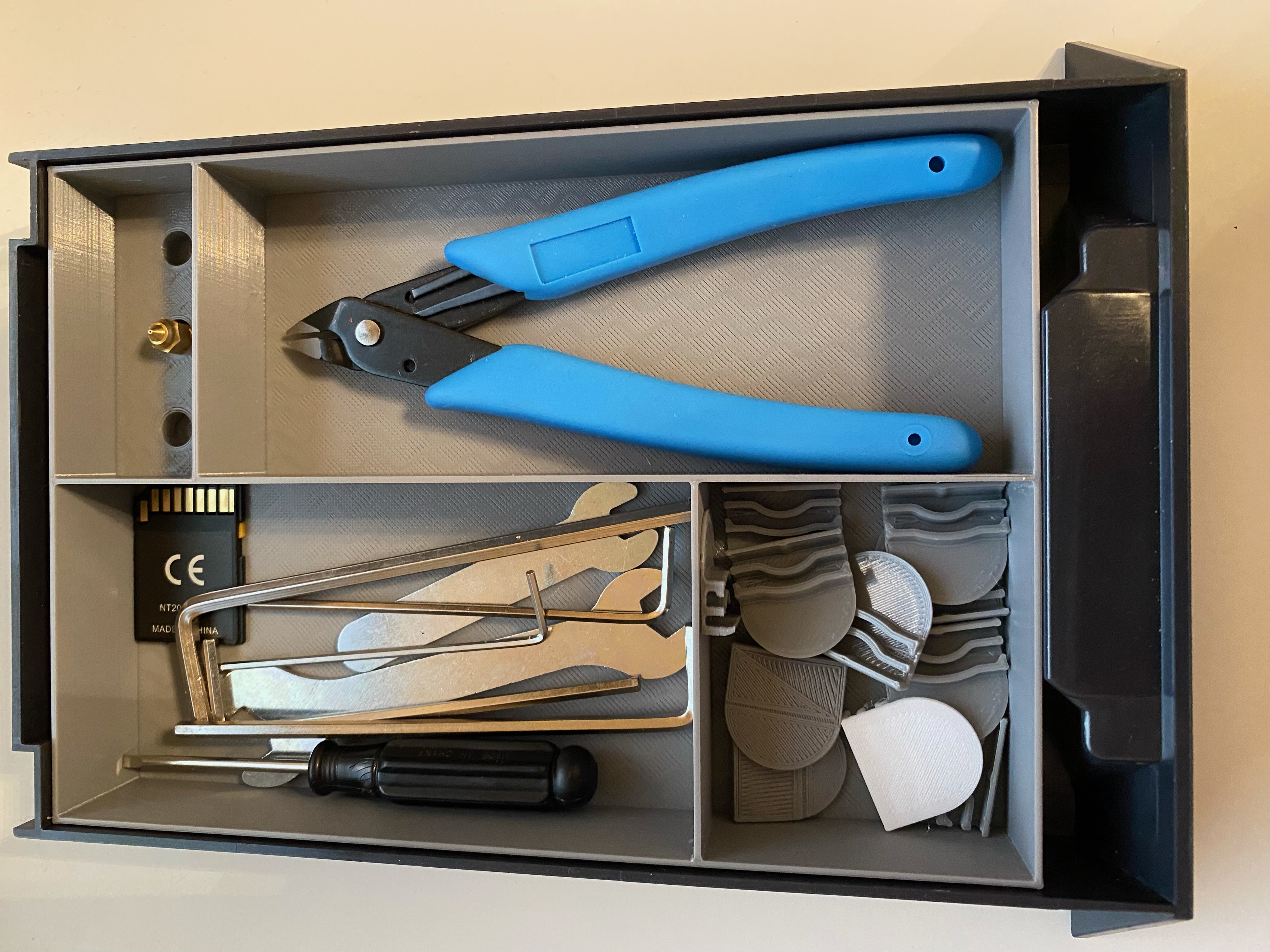Creality Ender 3 S1 tool drawer inlay