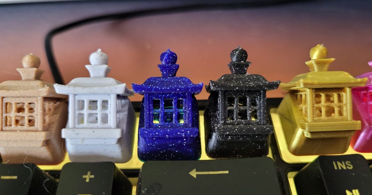 lantern keycap MX stem by tczPrint Download free STL model