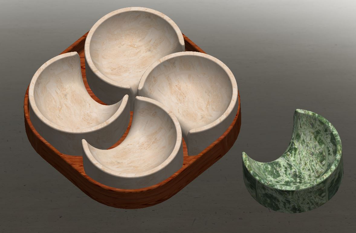Miniatura 12 do modelo 3D Chopstick Holder set