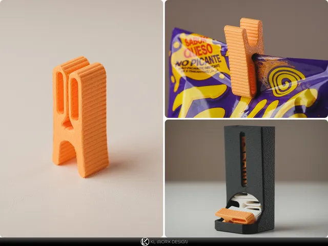 Mini Bag Clips with Holder