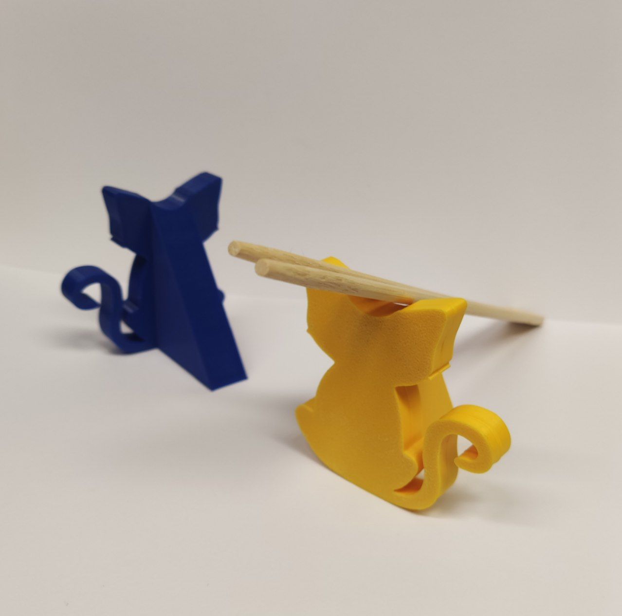 Cat chopstick stand by 3Dave Download free STL model
