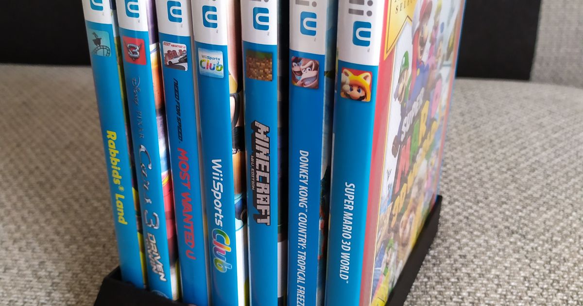 Wii Wii U Disc Holder By S p Download Free STL Model Printables wii-wii-u-disc-holder-by-s-p-download-free-stl-model-printables
