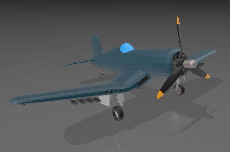 F4U Corsair MK2 por Honza | Descargar modelo STL gratuito | Printables.com