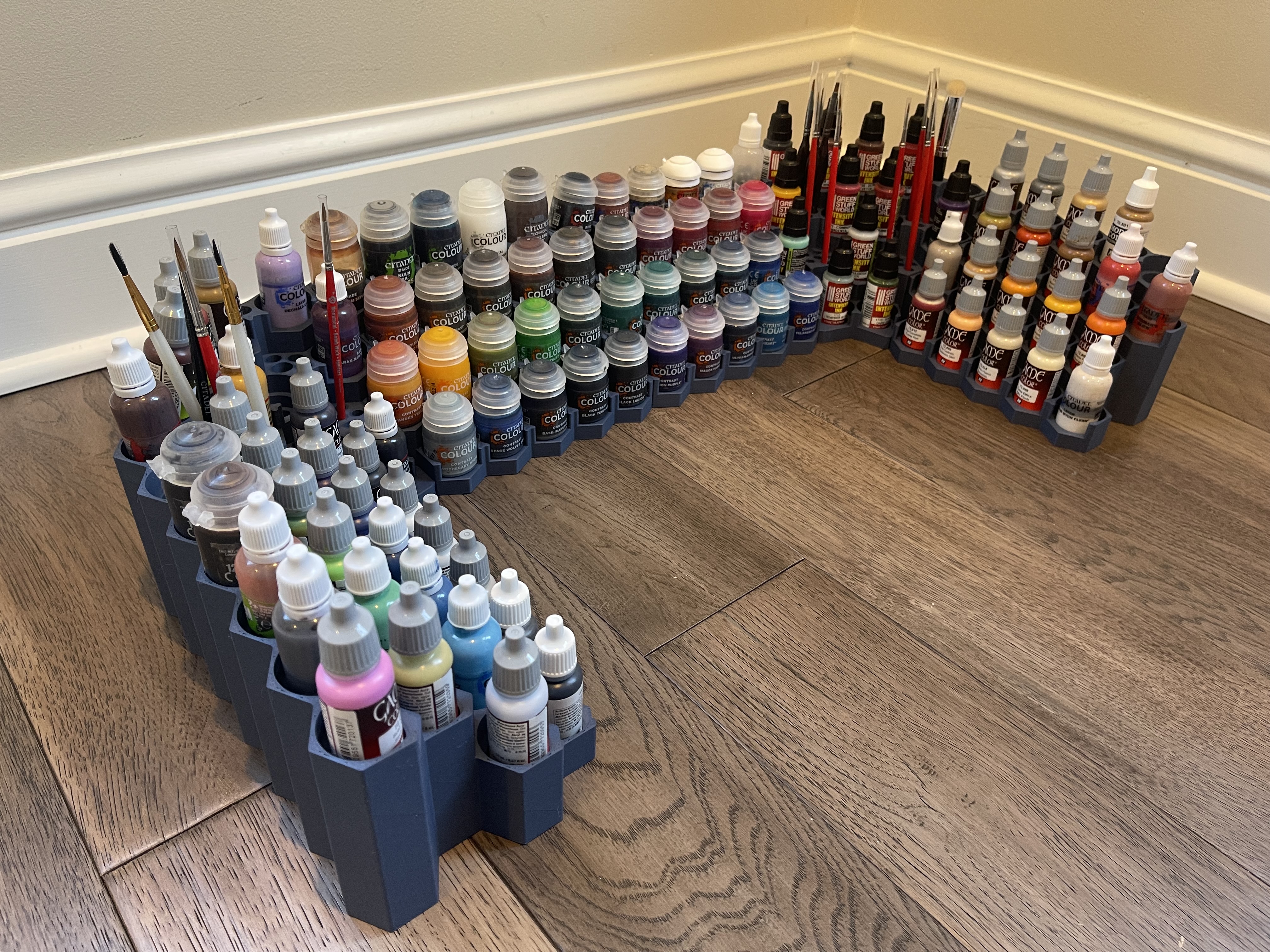 Modular Citadel/Vallejo Paint Rack Corner Remix