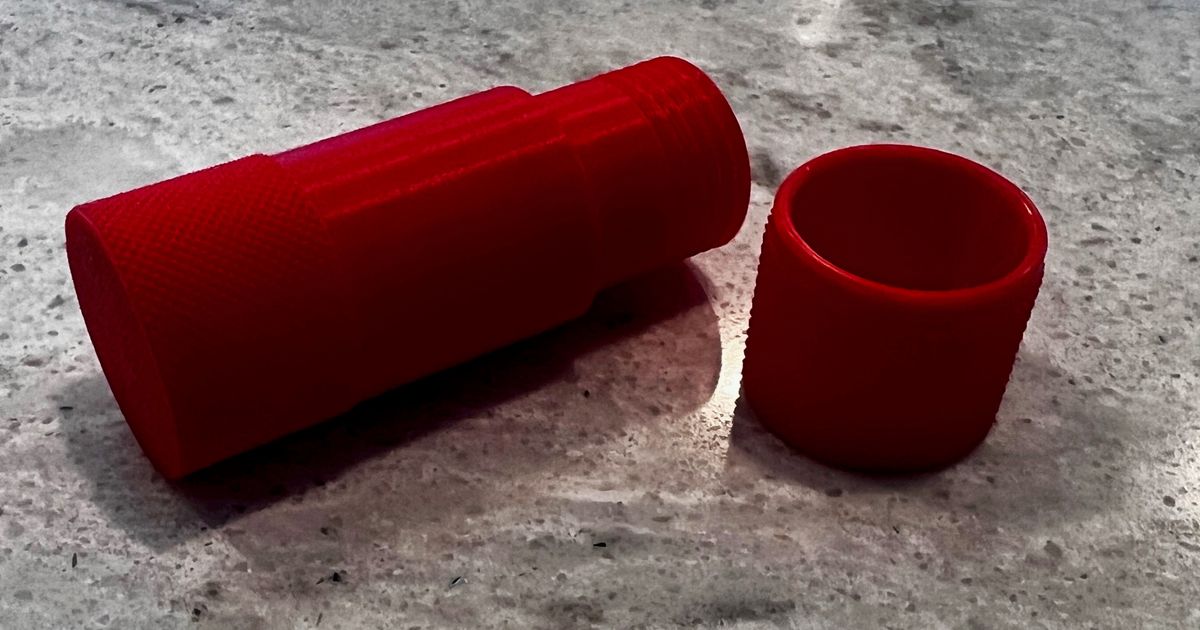 Small screw cap storage container by 3dprintguy Download free STL