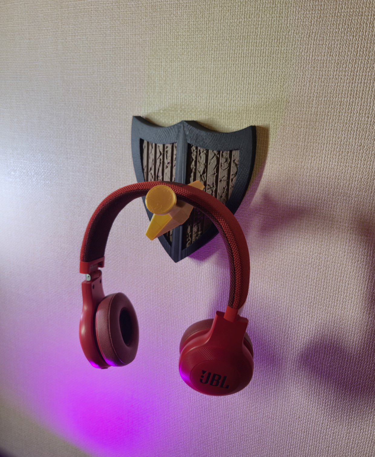 Medieval Shield & Sword Wall Headphone Stand
