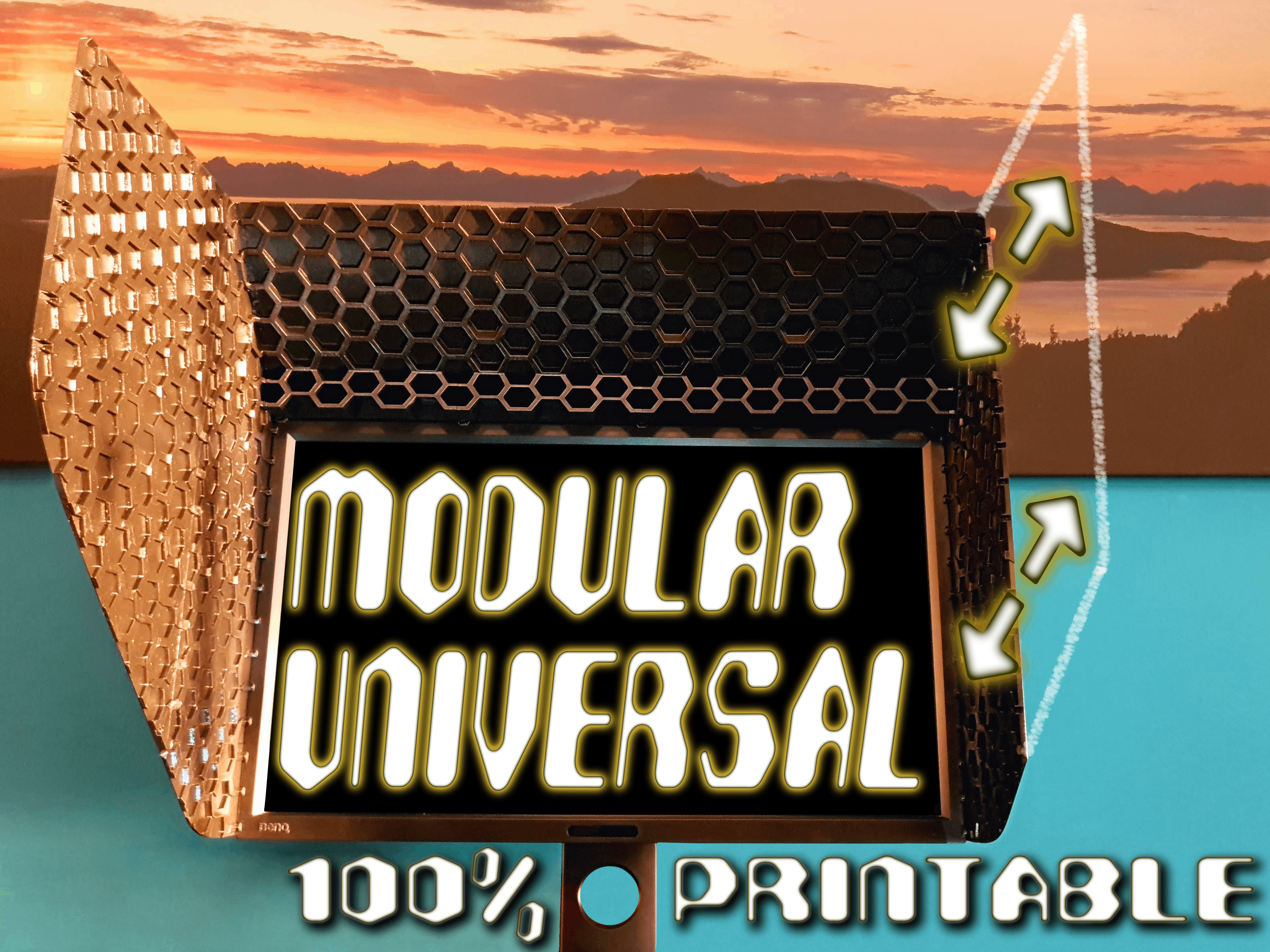 📺 Ultimate monitor hood/shade