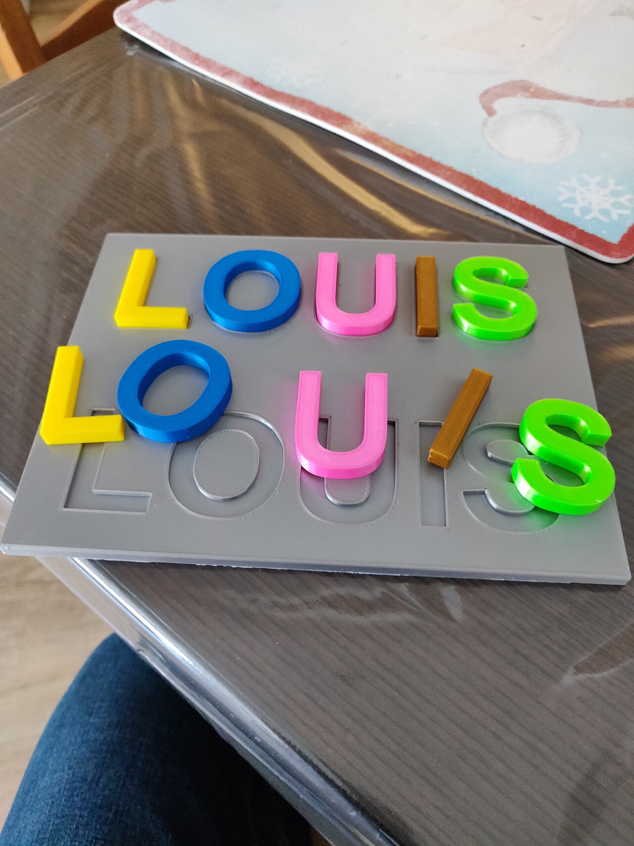 Learn to Write \u0026quot;LOUIS\u0026quot; by waxou | Download free STL model | Printables.com