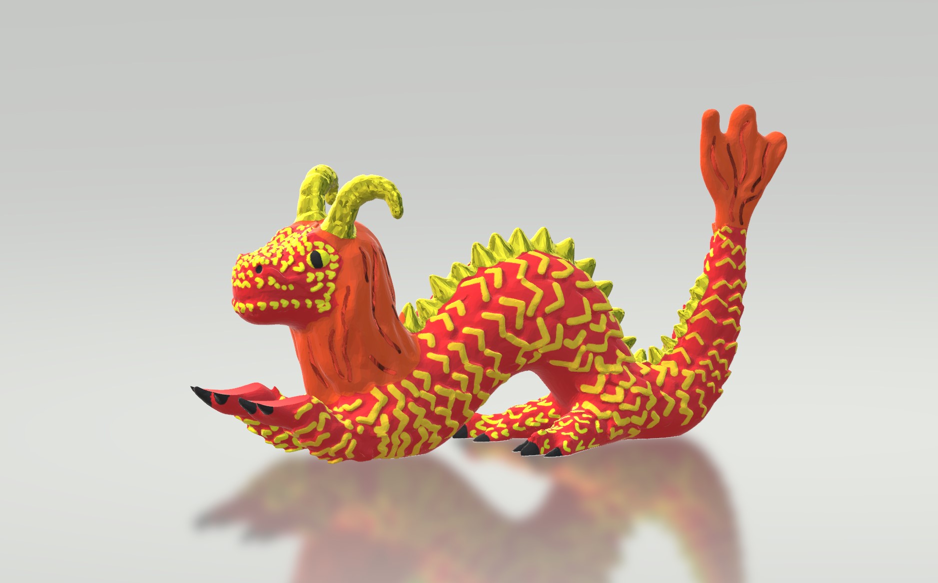 APULM Dragon Chopstick Holder Ink Painting Modeling