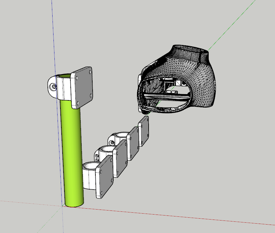 Pole Clamp by Paglia Industries | Download free STL model | Printables.com