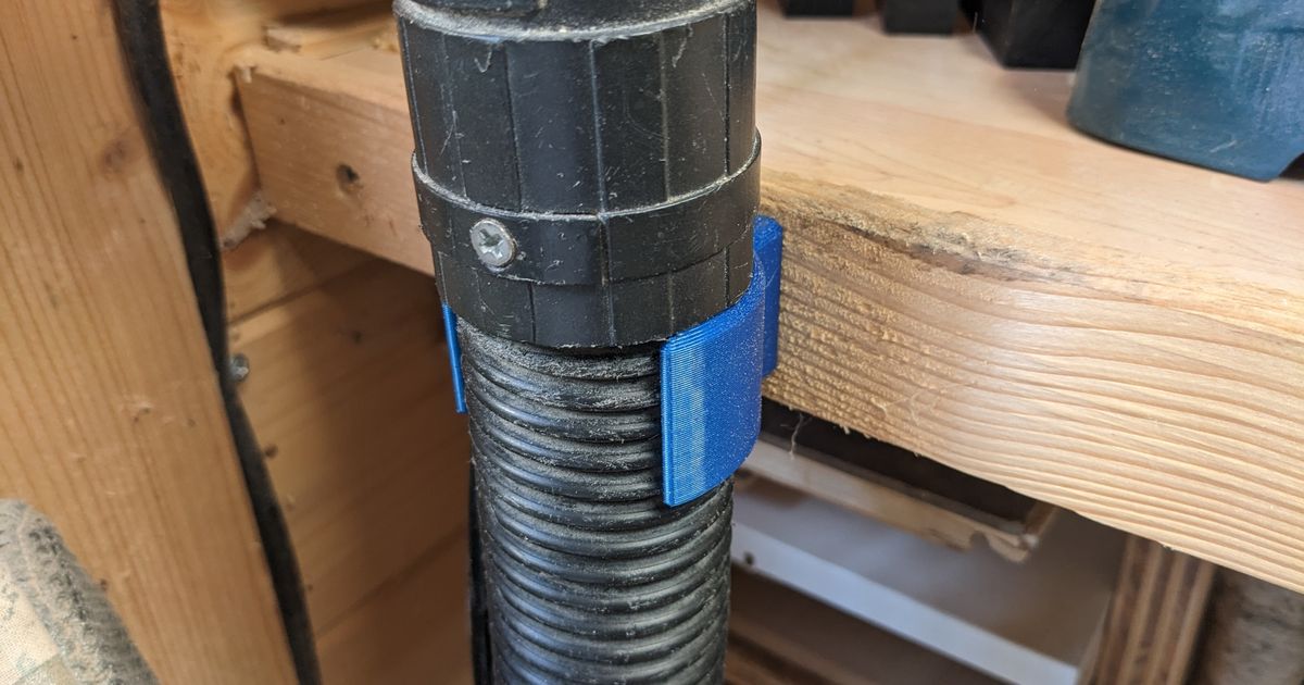 Holder for 45mm Vacuum hose by HolzerMax Download free STL model