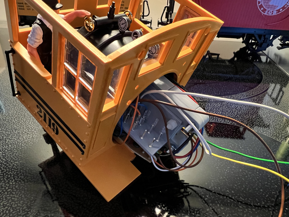 Decoder Mount etc. for LGB Mogul Steam Loco