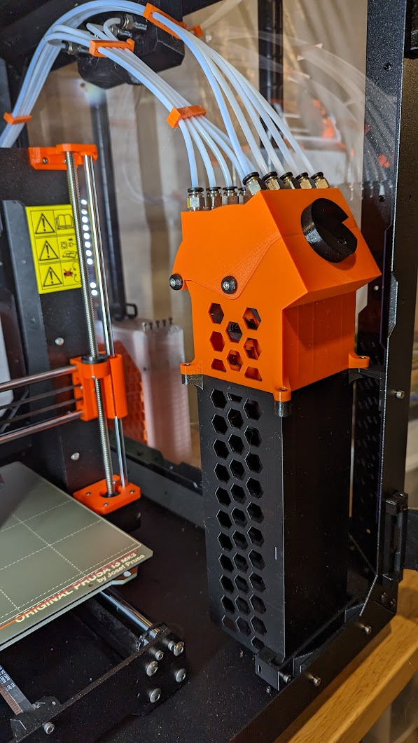 Mounting System for the RMU Inspired Buffer (fits Original Prusa Enclosure)