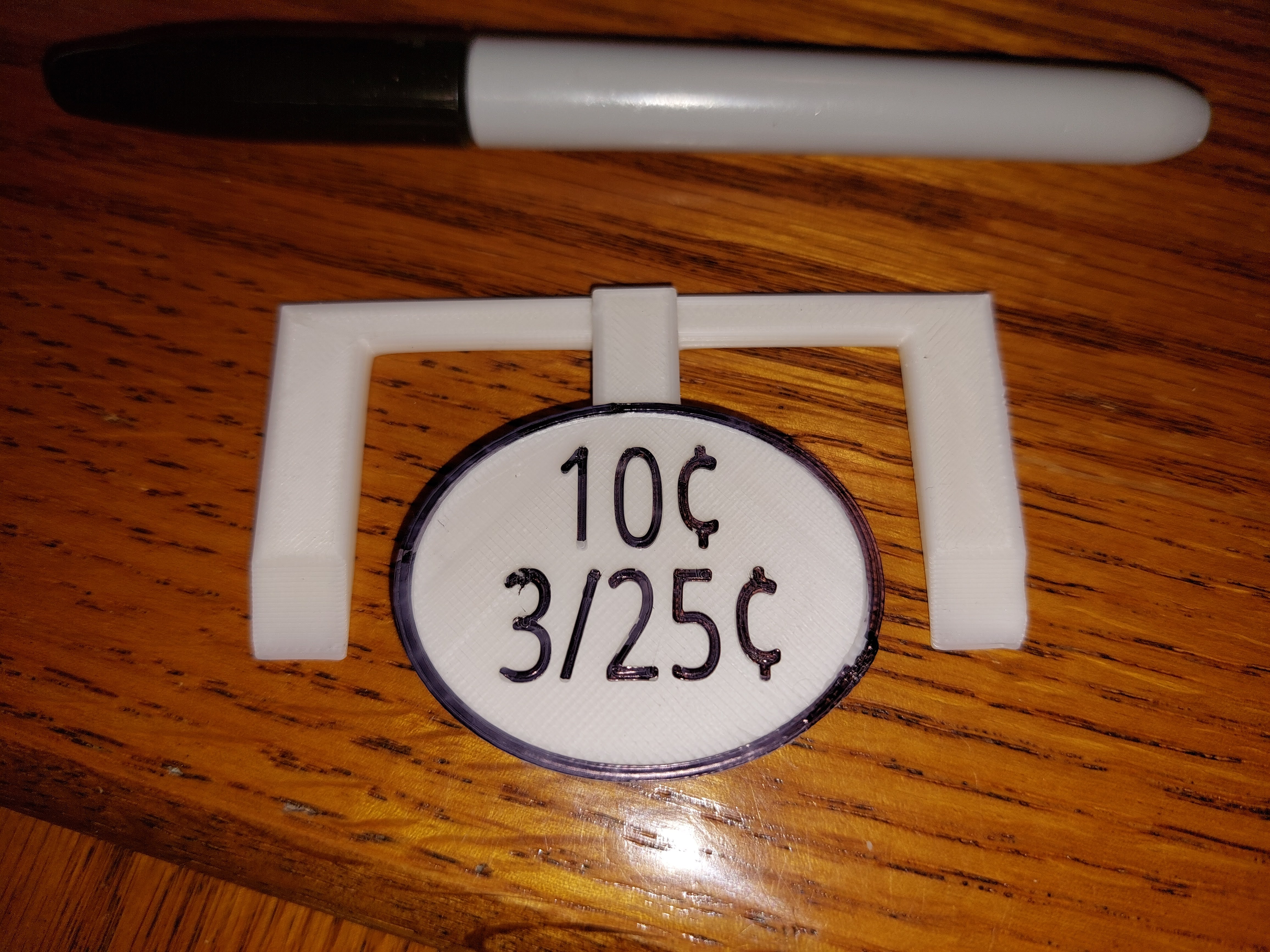 Clip-on Price Tag