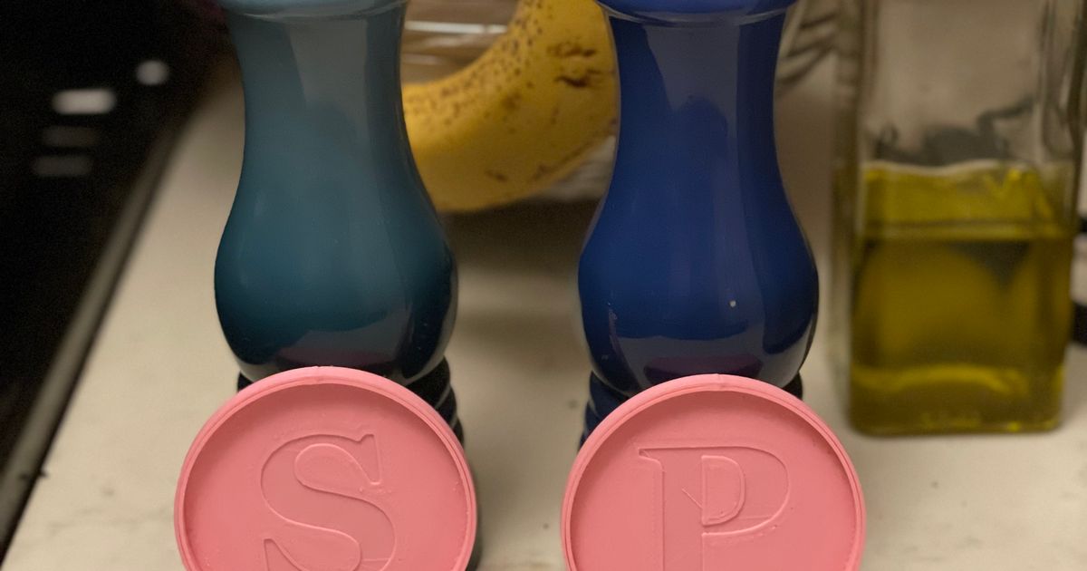 Salt + Pepper Mill Coasters by PlantinumPipes Download free STL model