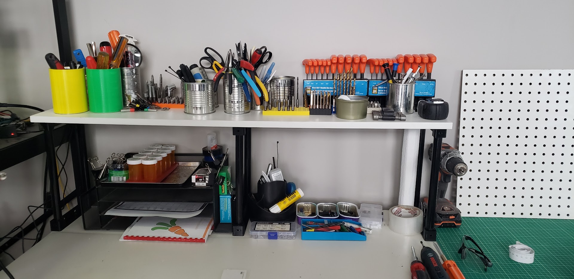 Freestanding Desk Shelf by Dajosco Download free STL model