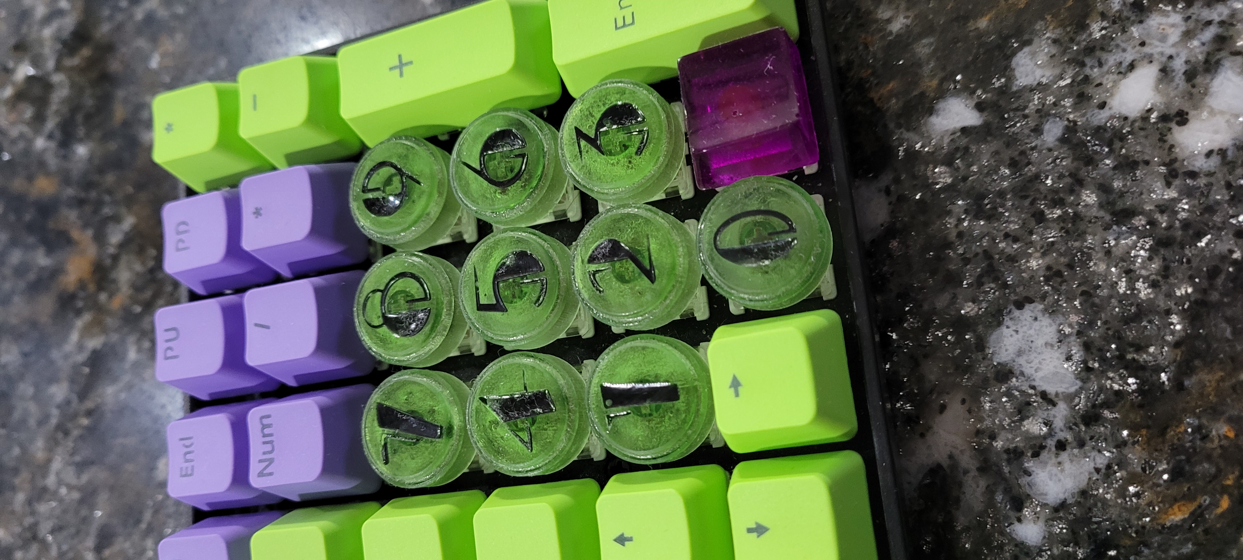 Luigi's Mansion 3 Elevator Button Keycaps