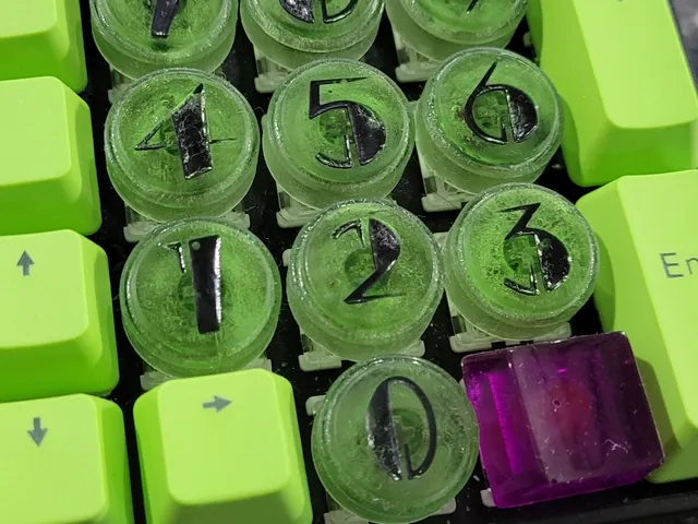 Luigi's Mansion 3 Elevator Button Keycaps