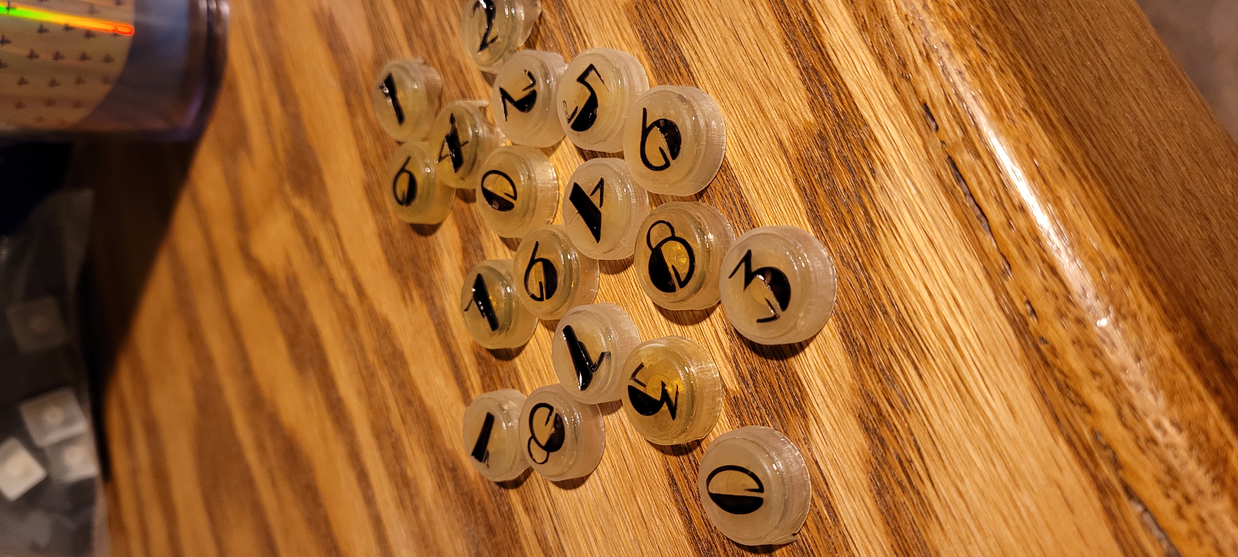 Miniatura 4 do modelo 3D Luigi's Mansion 3 Elevator Button Keycaps