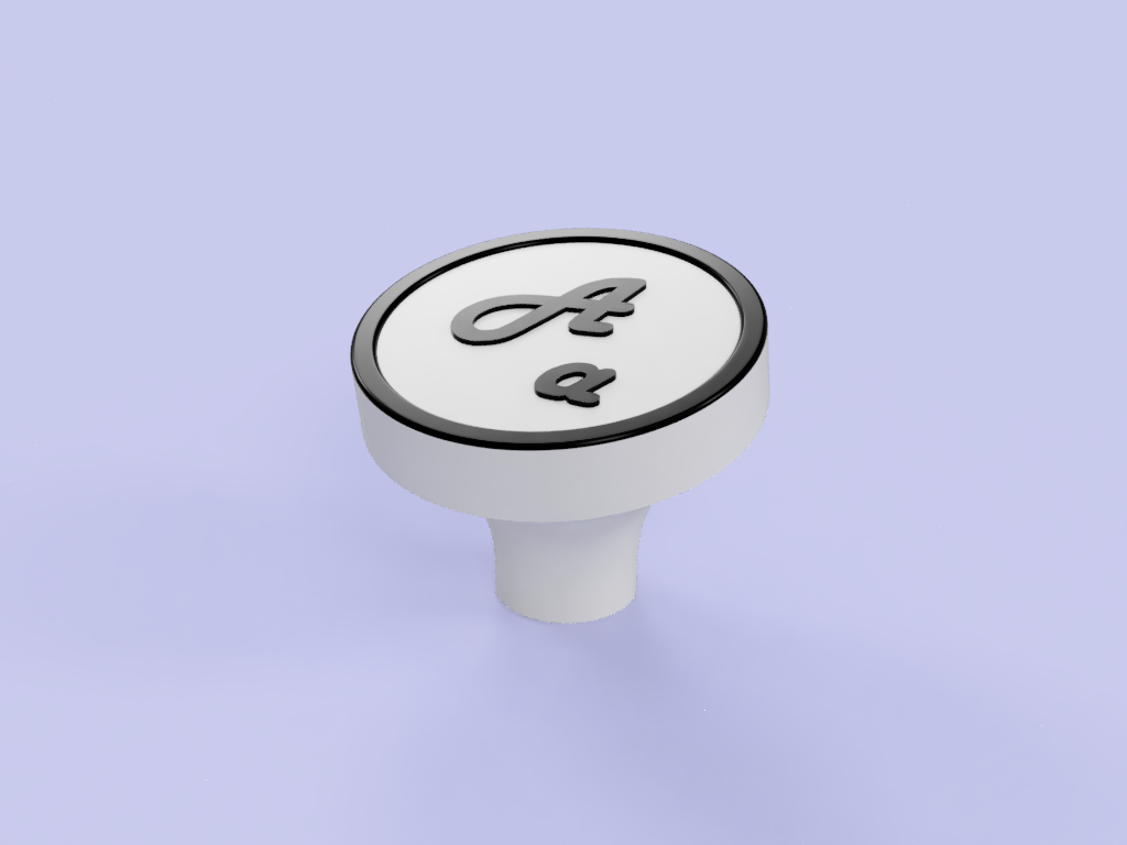 Artdeco Typewriter Keycaps by EdWong Download free STL model