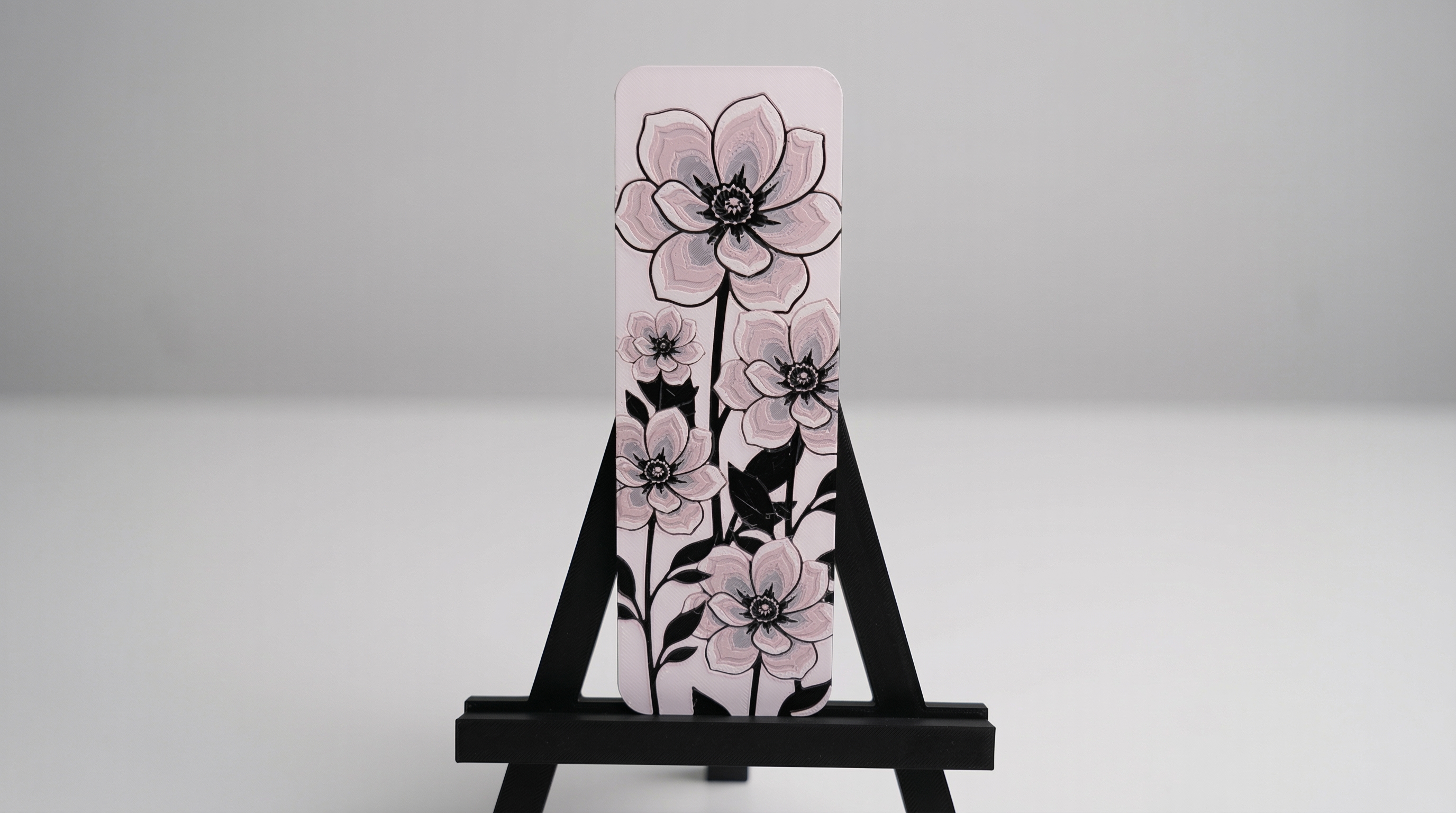 Elegant Floral Bookmark (HueForge)