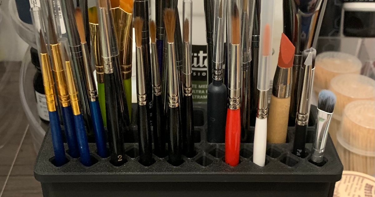 "The Beast" Paint Brush Stand by Dark Squirrel Designs Download free