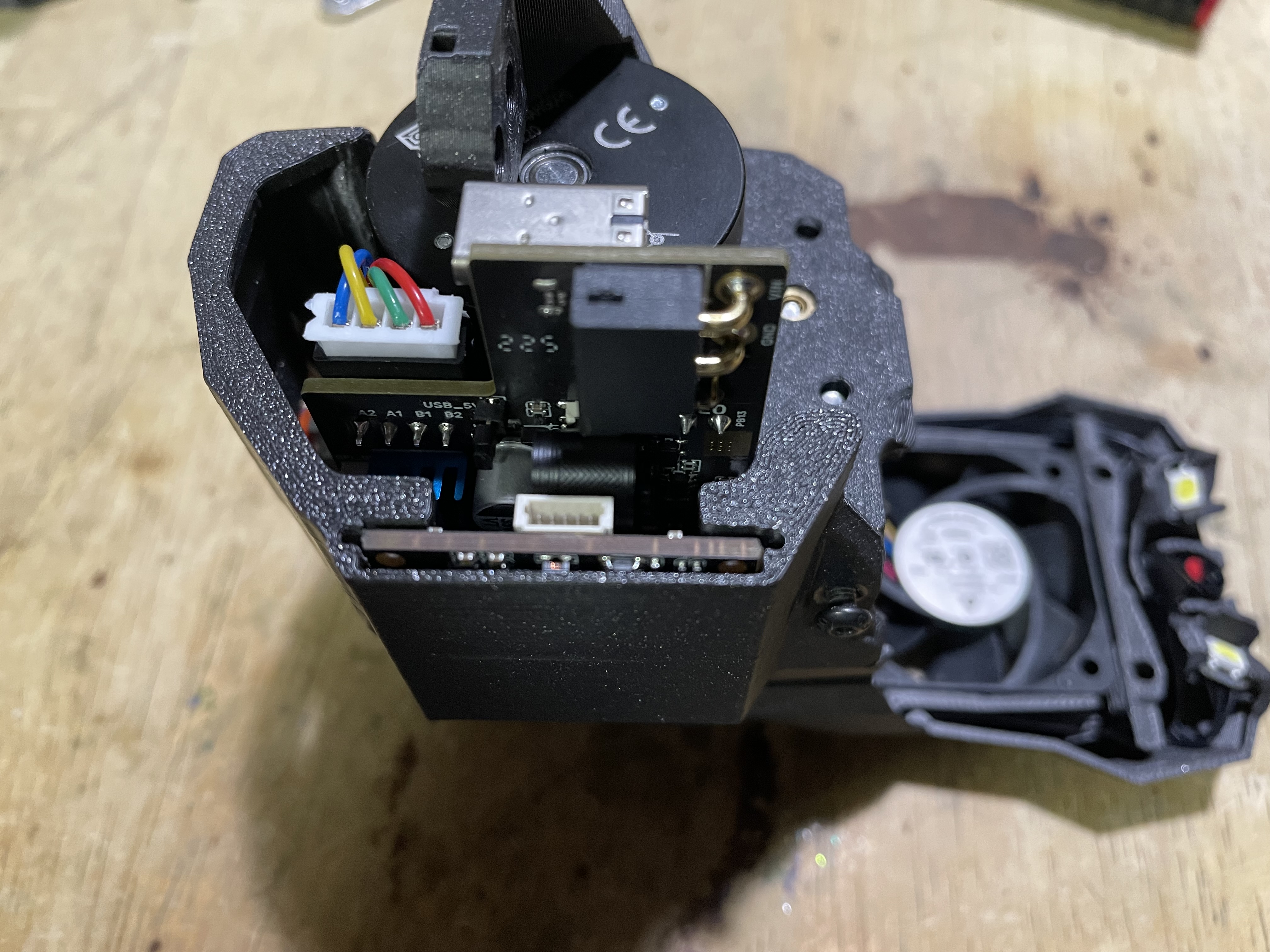 Stealthburner Toolhead Board Cover with Integrated 3DO Nozzle Camera PCB Mount