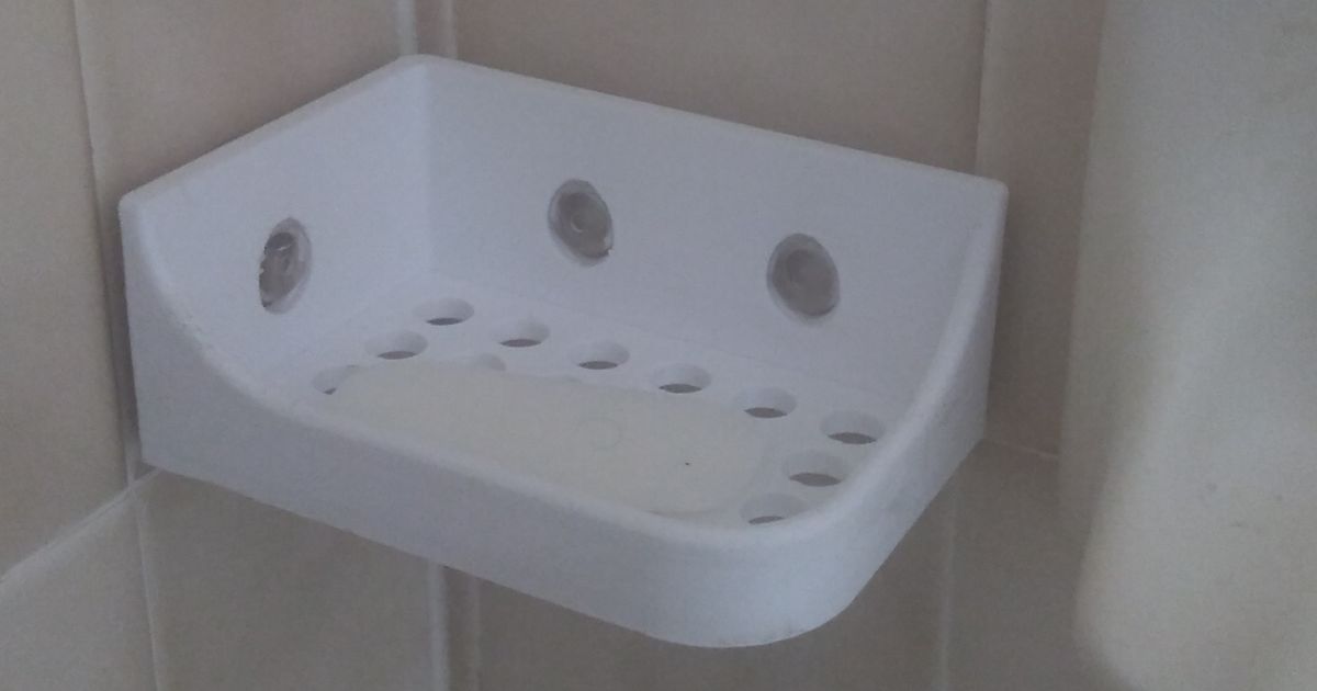 Shower corner soap dish by XV Download free STL model