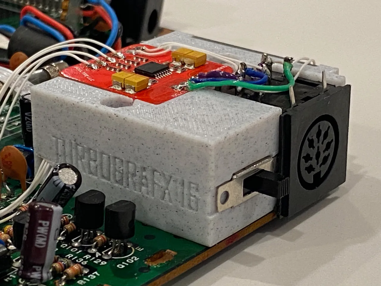 TurboGrafx 16 Region switch/RGB/Turbo Amp module by