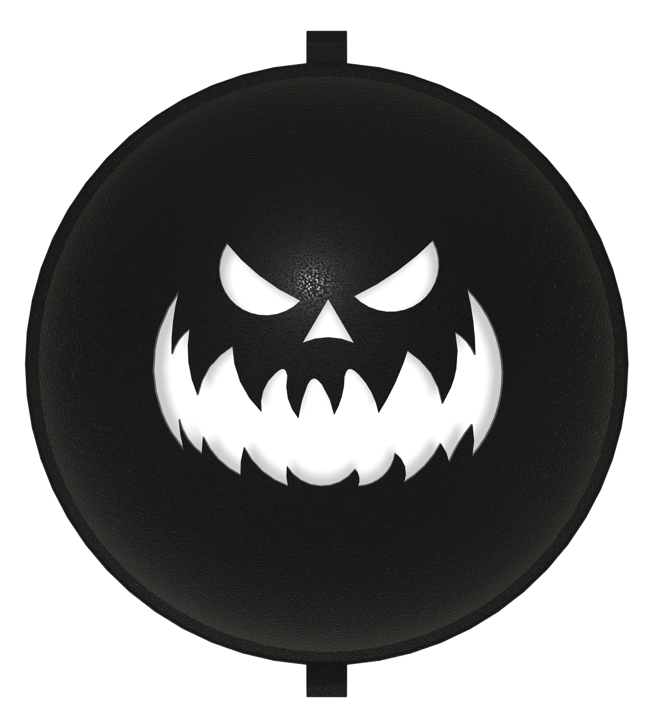 Golf - Golf Ball Stencil - Insert - Halloween - Scary Pumpkin Face - Marker
