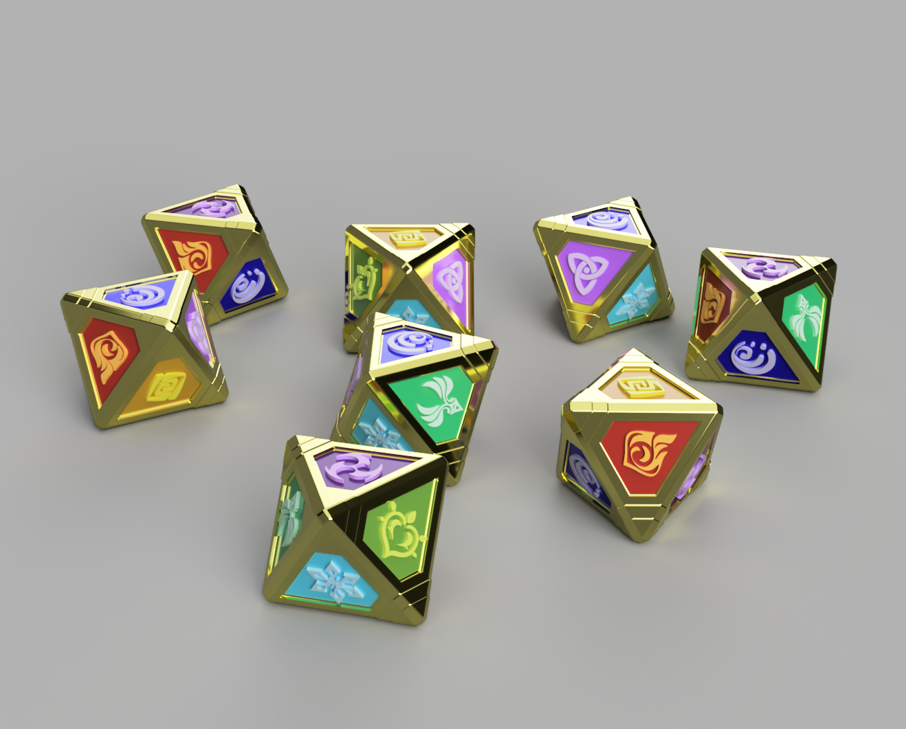 Tcg Dice From Genshin Impact By Render Beetle Download Free Stl Model