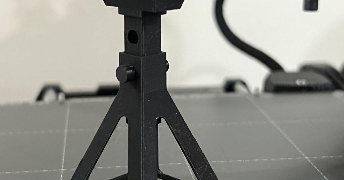 Jack stand height adjustable by aab010799 Download free STL model