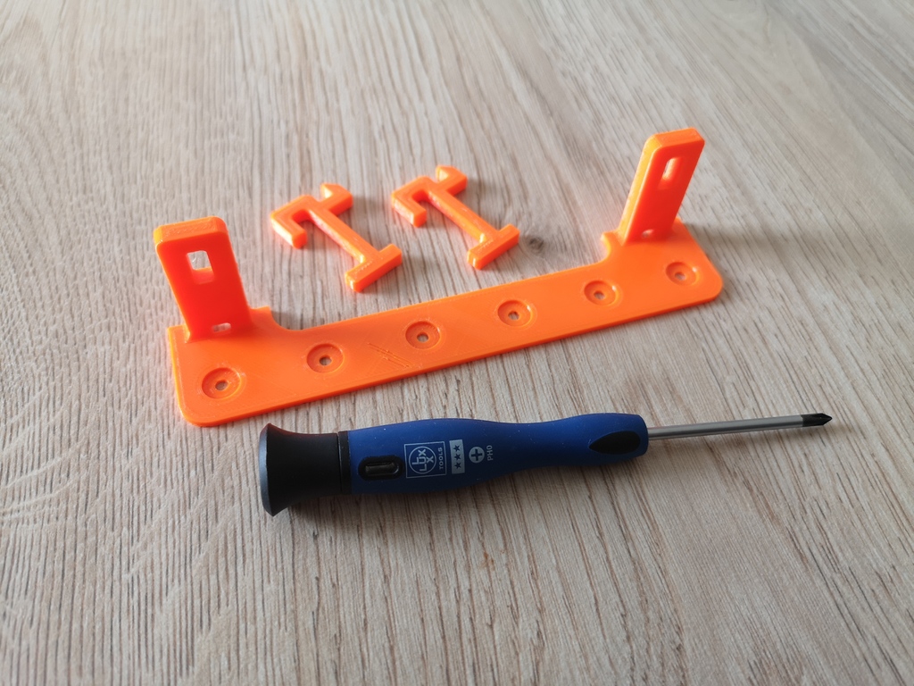 IKEA Skadis Lux Screwdriver Mount by M4n1 Download free STL model