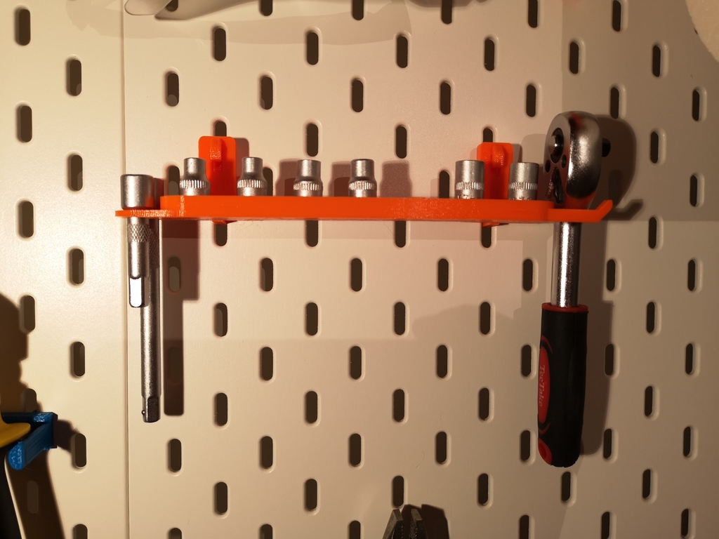 IKEA Skadis - Ratchet Wrench + Sockets (Steckschlüssel Ratsche + Steckschlüssel)