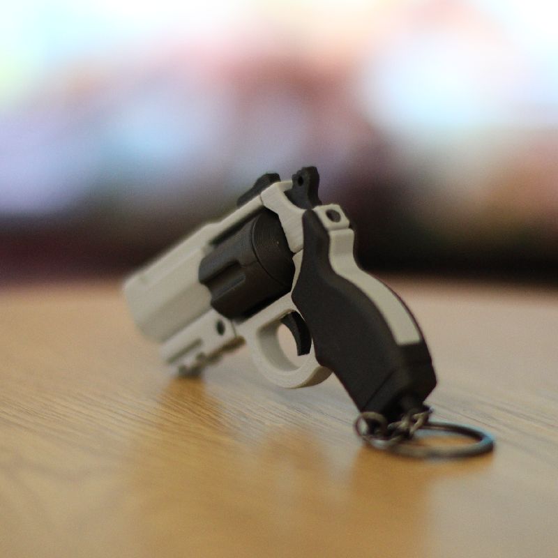 Revolver Fidget Keychain – Slide-Action Toy by MILITECH | Download free ...
