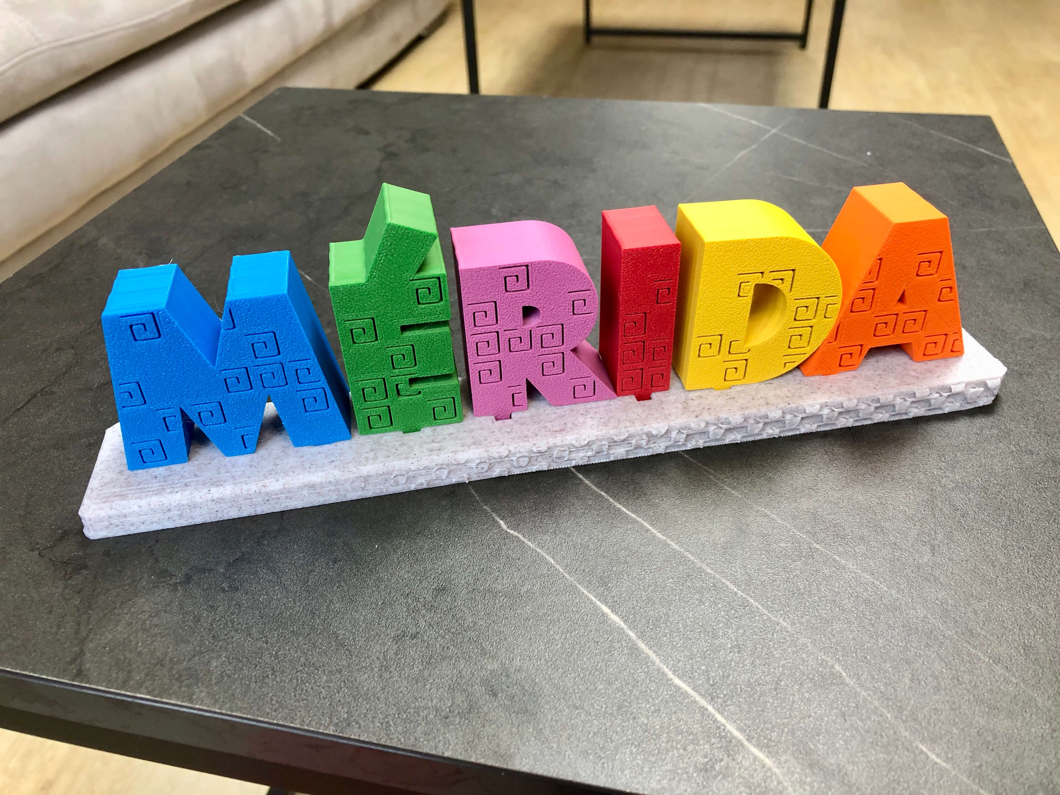 MERIDA letters in Yucatan by Dany Sánchez | Download free STL 