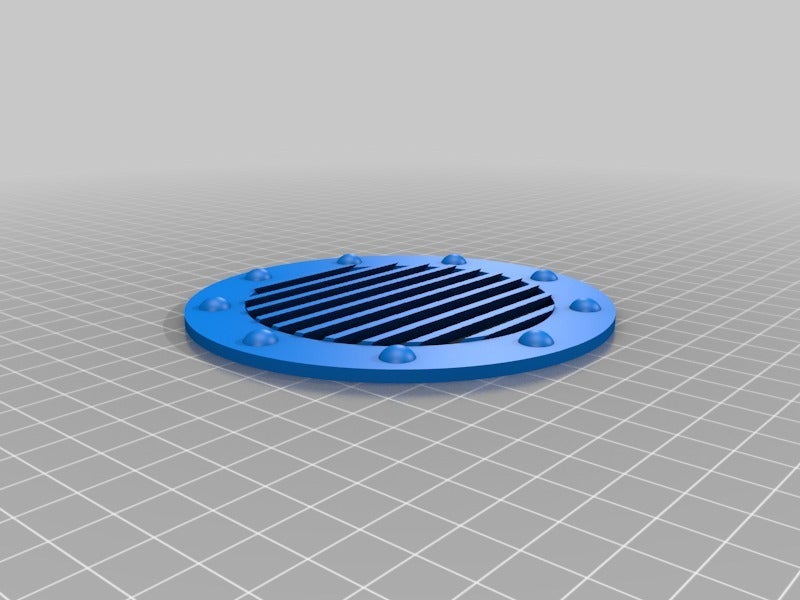Fake Round Vent Cover by fatdavemakes Download free STL model