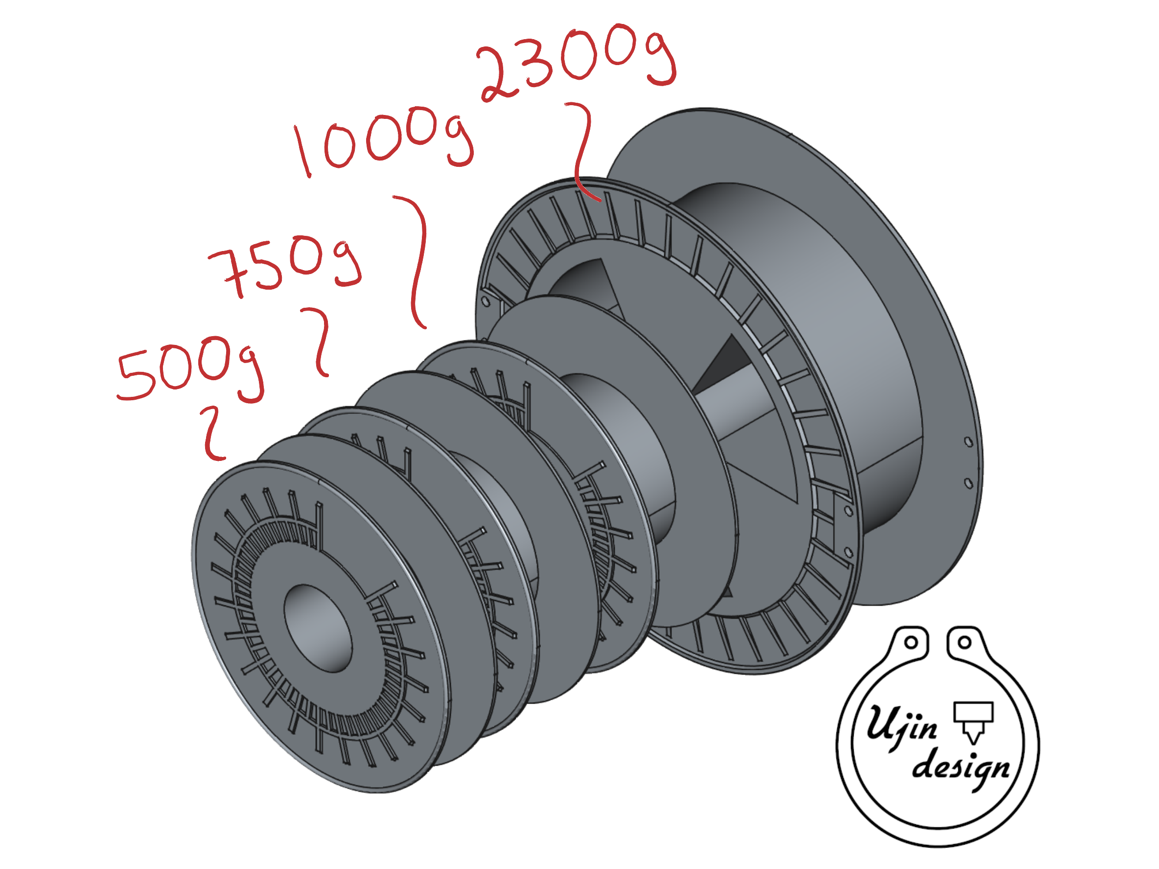 add:north spools CAD reference model