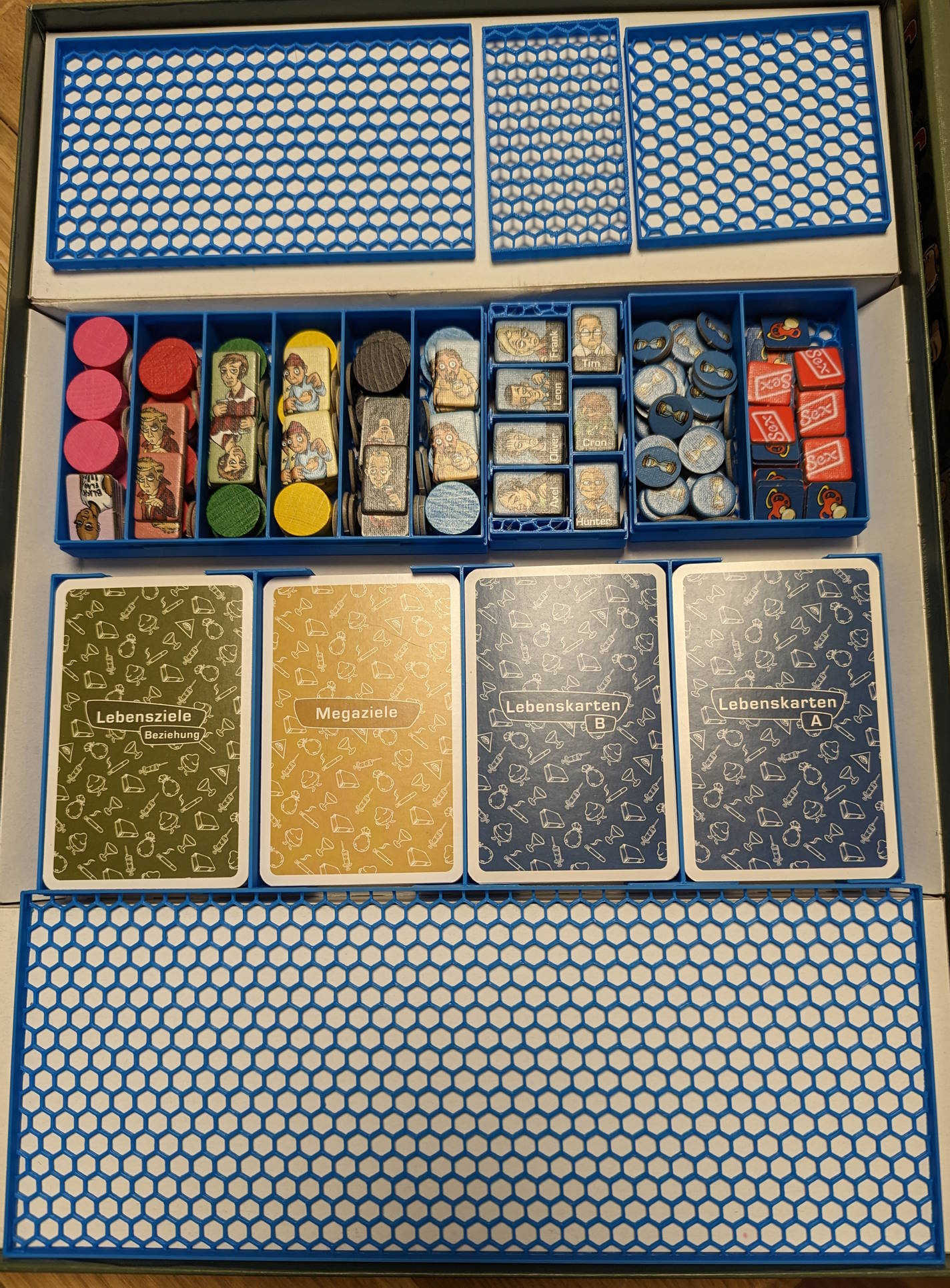 "Fiese Freunde Fette Feten" Boardgame Insert