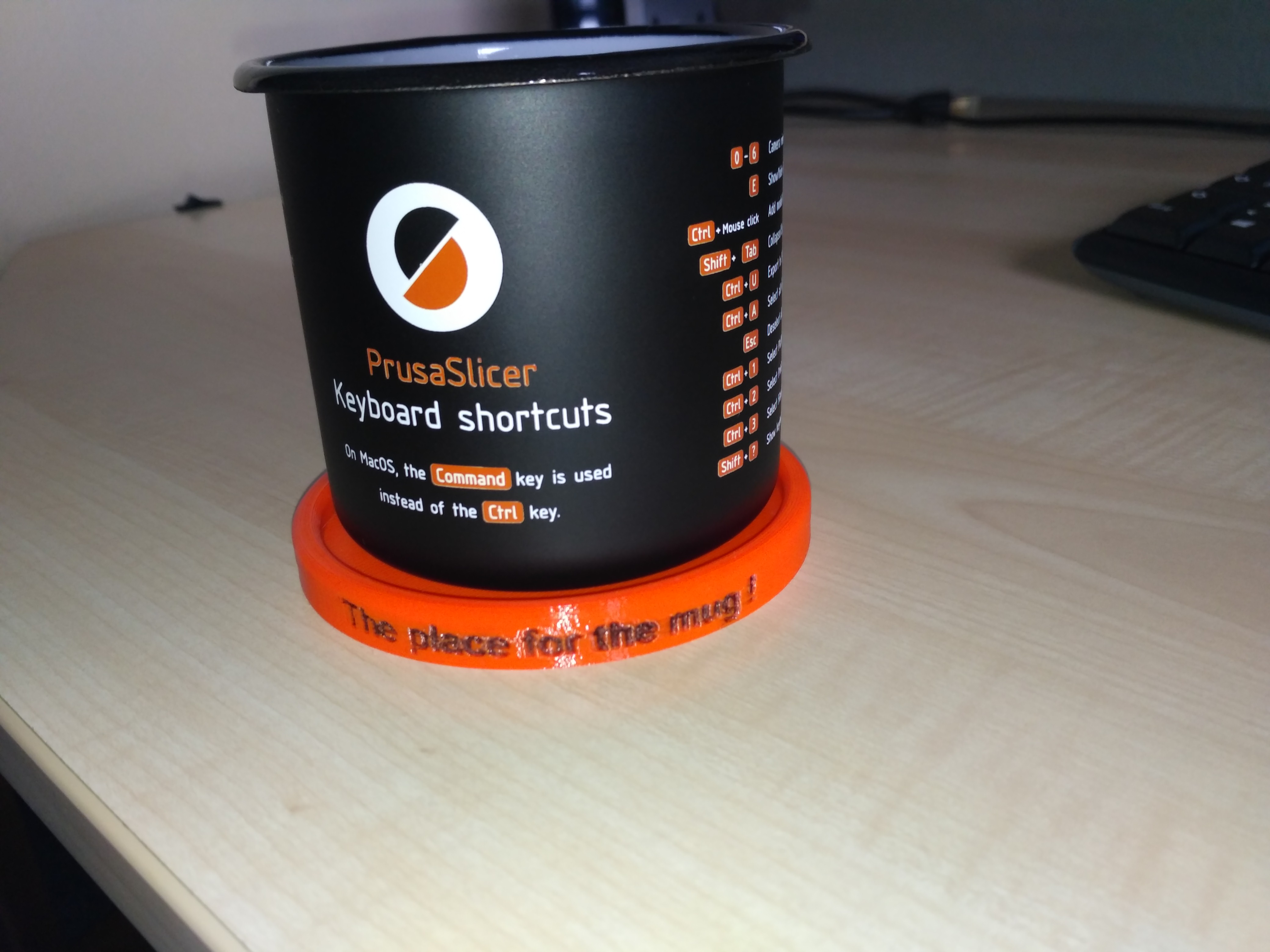 Coaster for the Prusa mug. by Kitebuggy | Download free STL model ...